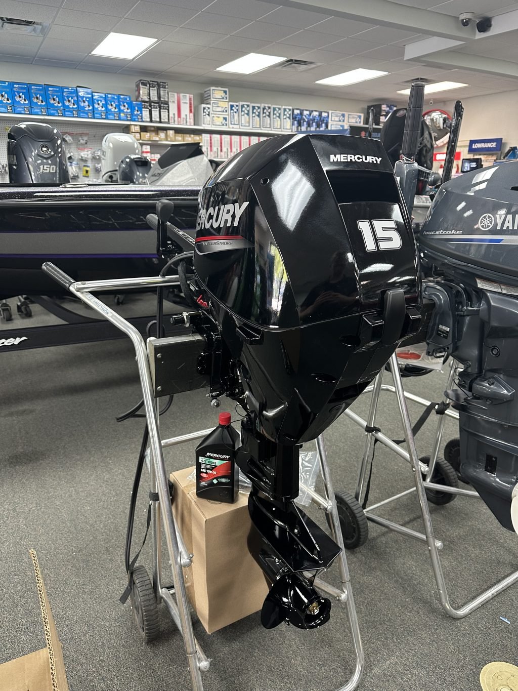 Brand New 2024 Mercury F15EH outboard motor