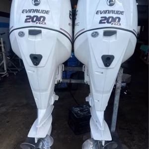 Used Evinrude 200hp Twin Outboard Motor