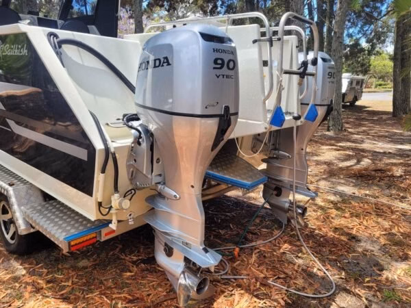Used Honda 90hp Twin Outboard Motor